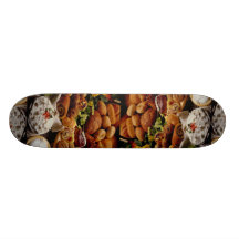 Läckra helgdagkakor och bröd skate board