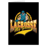 Lacrosse min lek hälsningskort