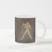 Läder-Look Aquarius Kaffe Kopp