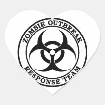 Lag för Zombieutbrottsvar (biohazarden) Klistermärken