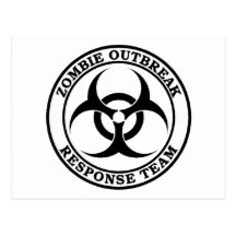 Lag för Zombieutbrottsvar (biohazarden) Vykort