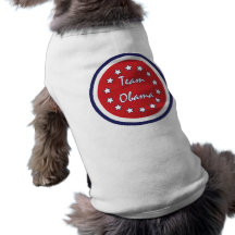 Lag röda Obama Hund T-shirts