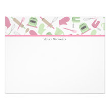 Laga mat den Themed mönsterlägenheten Notecards Personliga Tillkännagivanden