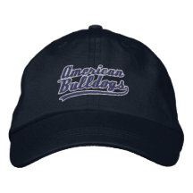 Lagamerikanbulldoggar broderade hatten