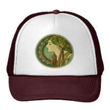 Lagrar Alphonse Mucha Trucker Kepsar