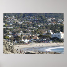 Laguna för huvudsaklig strand "strand Kalifornien Affischer