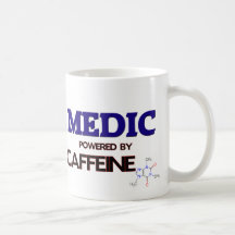 Läkare som drivas av koffein kaffe mugg