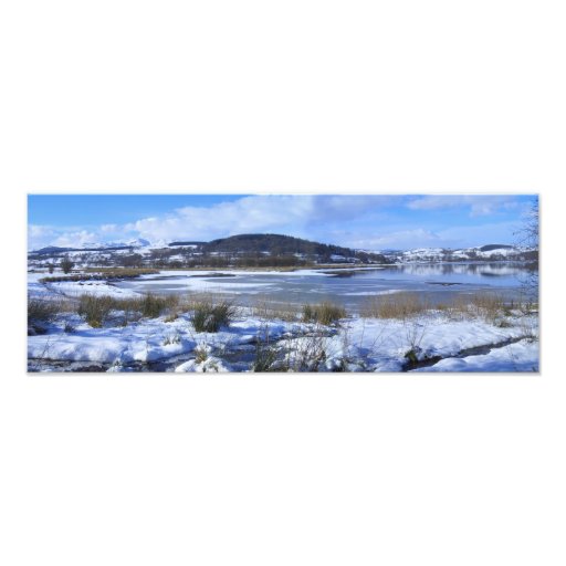 Lake Bala i vintern - Wales Foto