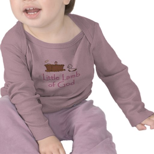 Lamb av guden (rosor) tshirts
