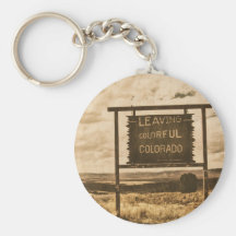 lämna färgrika colorado nyckelringar