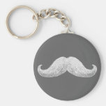 LaMoustache (mörk) Nyckelring