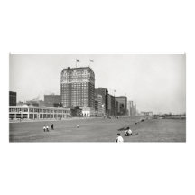 Lån parkerar Chicago Illinois i 1910 Skräddarsydda Fotokort