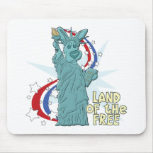 Land av den fria corgien Mousepad Musmatta