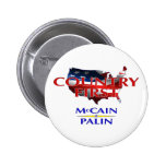 Land först - den McCain Palin samlaren 2008 klämme Knappar