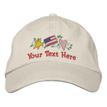 Land USA - skräddarsy Broderad Keps