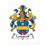 Landgraff familjvapensköld vykort