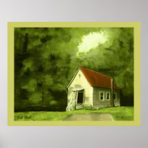 Landkyrka Print