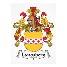 Landsberg familjvapensköld unika inbjudningar