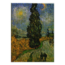 Landväg i Provence - Van Gogh Fotografiskt Tryck