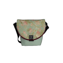 Lane för Victorianrosablomma Messenger Bag
