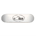 Lång grå färgavbrytarSkateboard