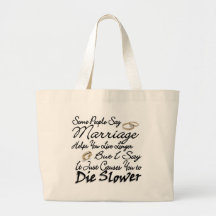 Långsammare längre eller matris för giftermål leva tote bags