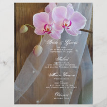 Lantlig elegansbröllopmeny custom flyer