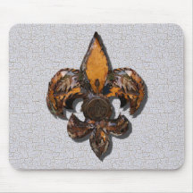 Lantlig Fleur De Lis Knastra bakgrund Musmatta