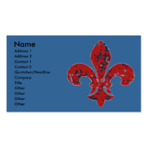 Lantlig Fleur De Lis Visitkort Mall