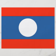 Laos flagga flygblad designs