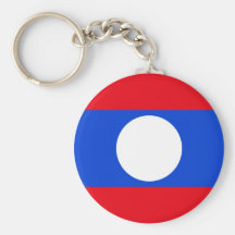 Laos flagga nyckel ring