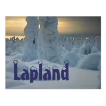 Lapland arktisk vintervykort