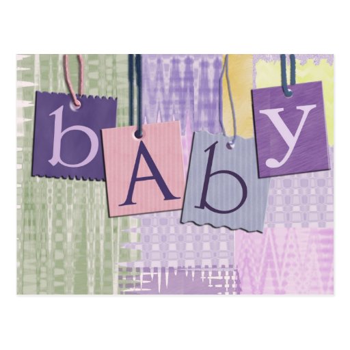 Lappar baby showervykortet