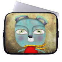 Laptop sleeve för blåttnalleNeoprene Datorskydd
