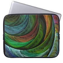 Laptop sleeve för konst för färghärlighetabstrakt datorskydd
