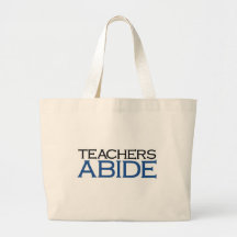 Lärare står ut med (blåttpedagogyen) tote bags