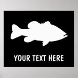 Largemouth bas- fiskemall affisch