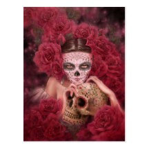Las Calaveras mörk fantasivykort