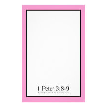 Läs den Peter för bibel 1 3:8 - 9 Brevpapper Design