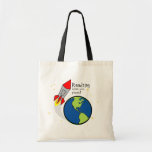 LÄS- lärare- eller bibliotekarietoto för raket Tote Bag