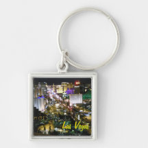 Las Vegas Boulevard nattfoto Nyckel Ring