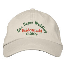 Las Vegas bröllop - brudtärna Broderade Kepsar