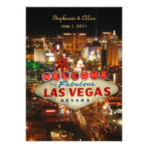 Las Vegas bröllopinbjudan