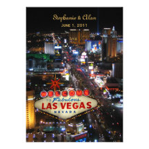 Las Vegas bröllopinbjudan