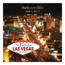 Las Vegas bröllopinbjudan