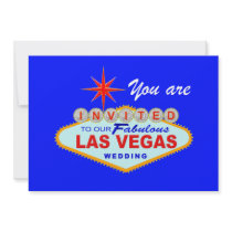 Las Vegas bröllopinbjudan LITEBLUE