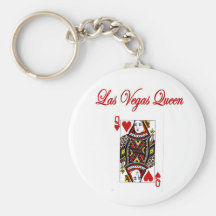 Las Vegas drottning av hjärtor Keychain Nyckel Ring
