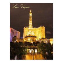 Las Vegas ljus Vykort