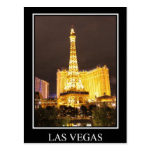 Las Vegas på natten Vykort