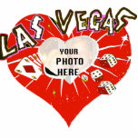 Las Vegas rött hjärtafoto Photo Cut Out